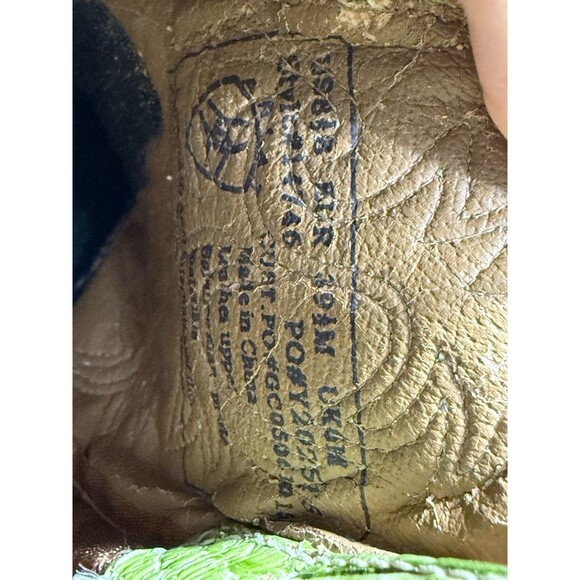 Ariat Fatbaby Green Croc & Blue Suede Western Cowgirl Boots 14746 Women’s Sz 8.5 - Picture 16 of 16